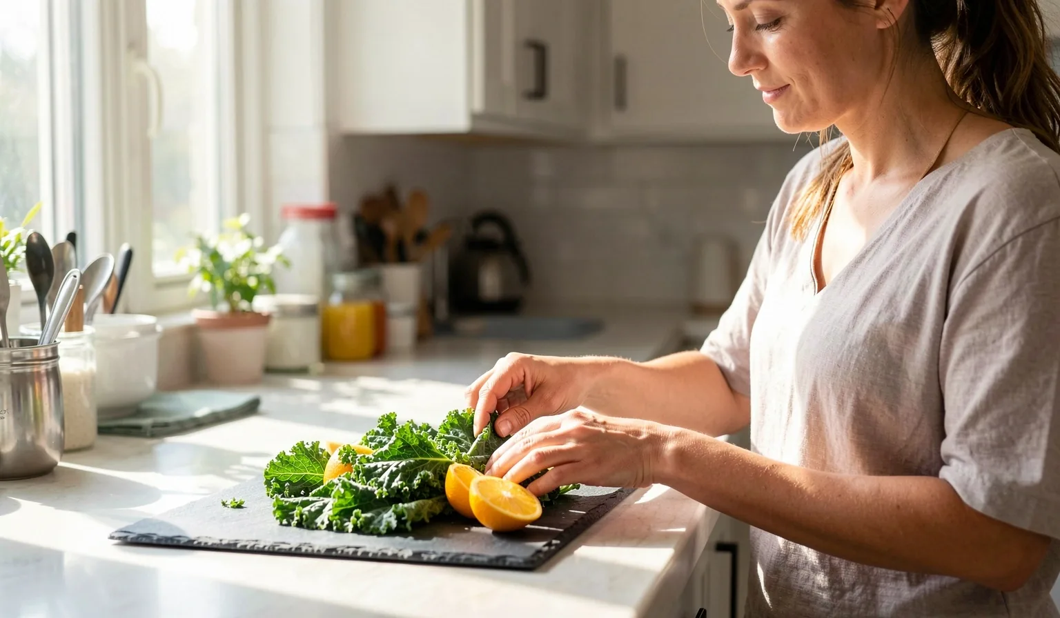 Fresh ingredients texture